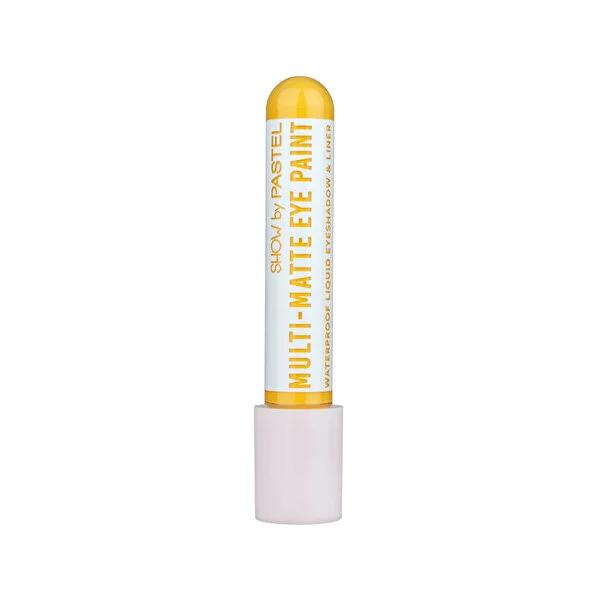 Show By Pastel Multimatte Waterproof Liquid Eyeshadow & Liner - Long-Lasting, Matte Finish, Anti-Aging Eye Makeup