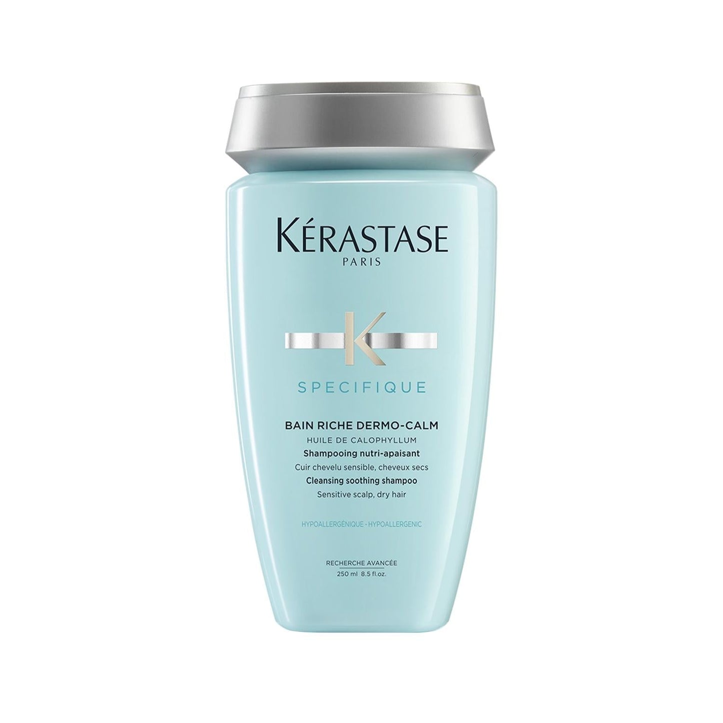 Kerastase Specifique Bain Dermocalm Riche Shampoo for Sensitive Scalp - Soothes, Moisturizes, and Relieves Irritation - 8.45 fl oz