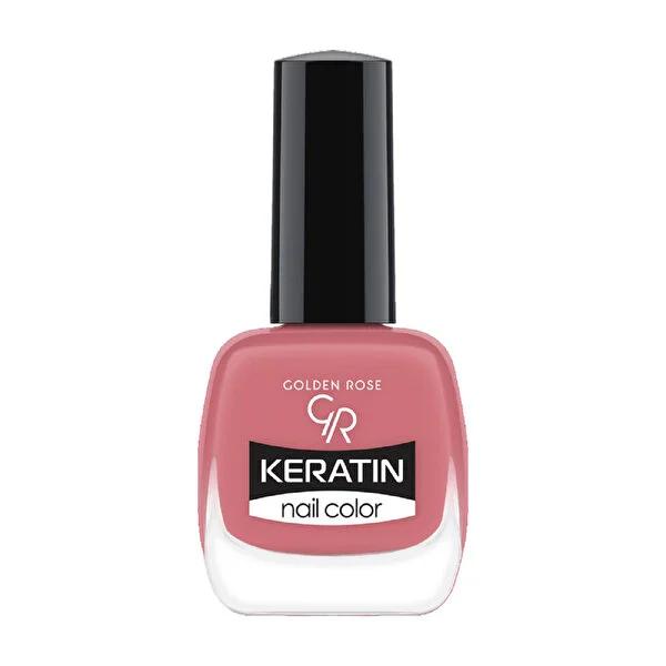 Golden Rose Keratin Nail Polish - Long-Lasting, Nourishing Nail Color with Keratin Enriched Formula
