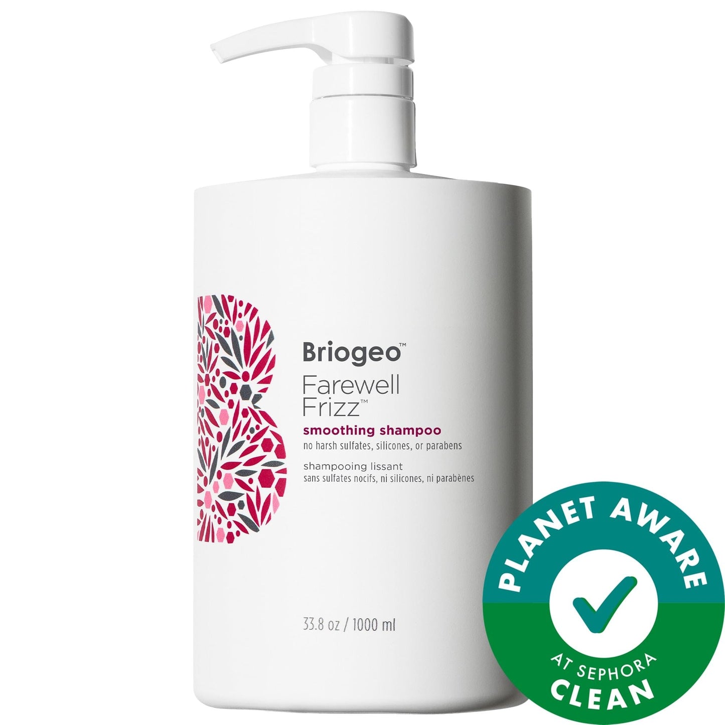 Briogeo Farewell Frizz Smoothing Shampoo - Sulfate-Free, Vegan, Cruelty-Free Hair Care for Dry, Frizzy Hair