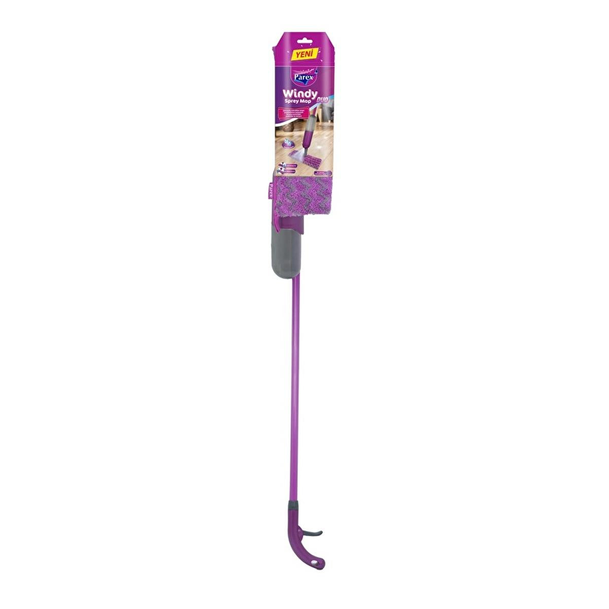 Parex Windy Duo Microfiber Mop - Reusable, Double-Sided, and Washable for Effective Floor Cleaning