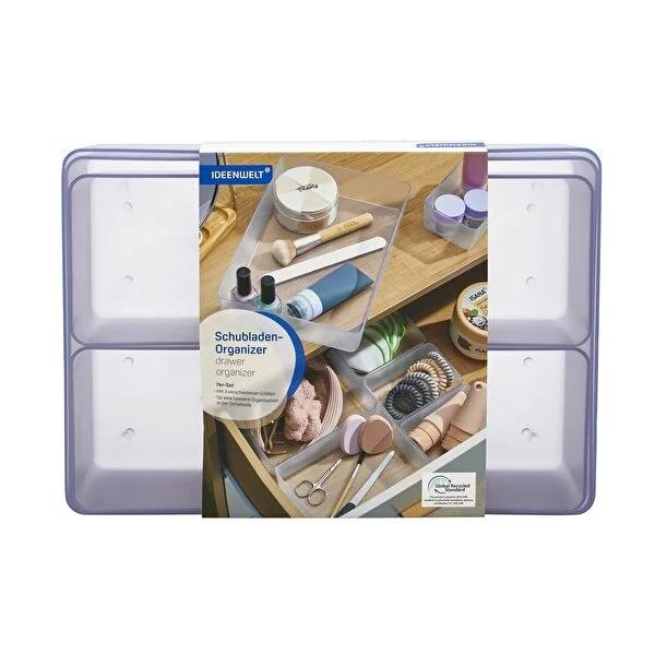 Ideenwelt Drawer Organizer 7-Piece Set - Maximize Storage & Declutter Your Home - Drawer Dividers, Home Organization Solutions