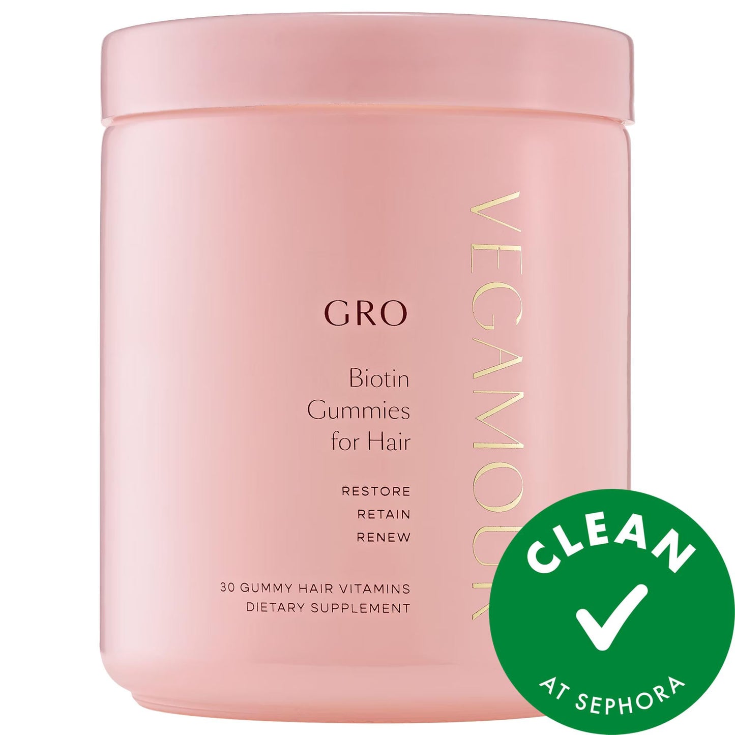 GRO Biotin Gummies for Thinning Hair - Vegan Hair Growth Supplements for Women & Men - Natural Hair Care for Thicker, Fuller Hair