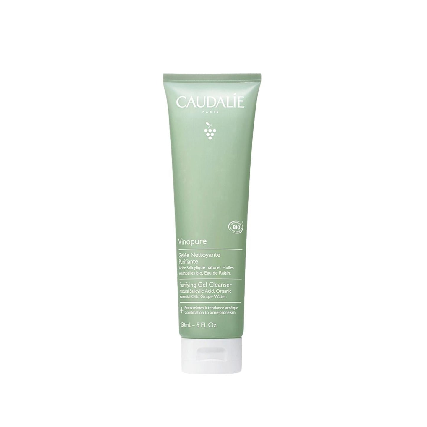 Caudalie Vinopure Face Cleansing Gel - Gentle, Effective Skincare for Healthy Skin, 5.07 fl oz