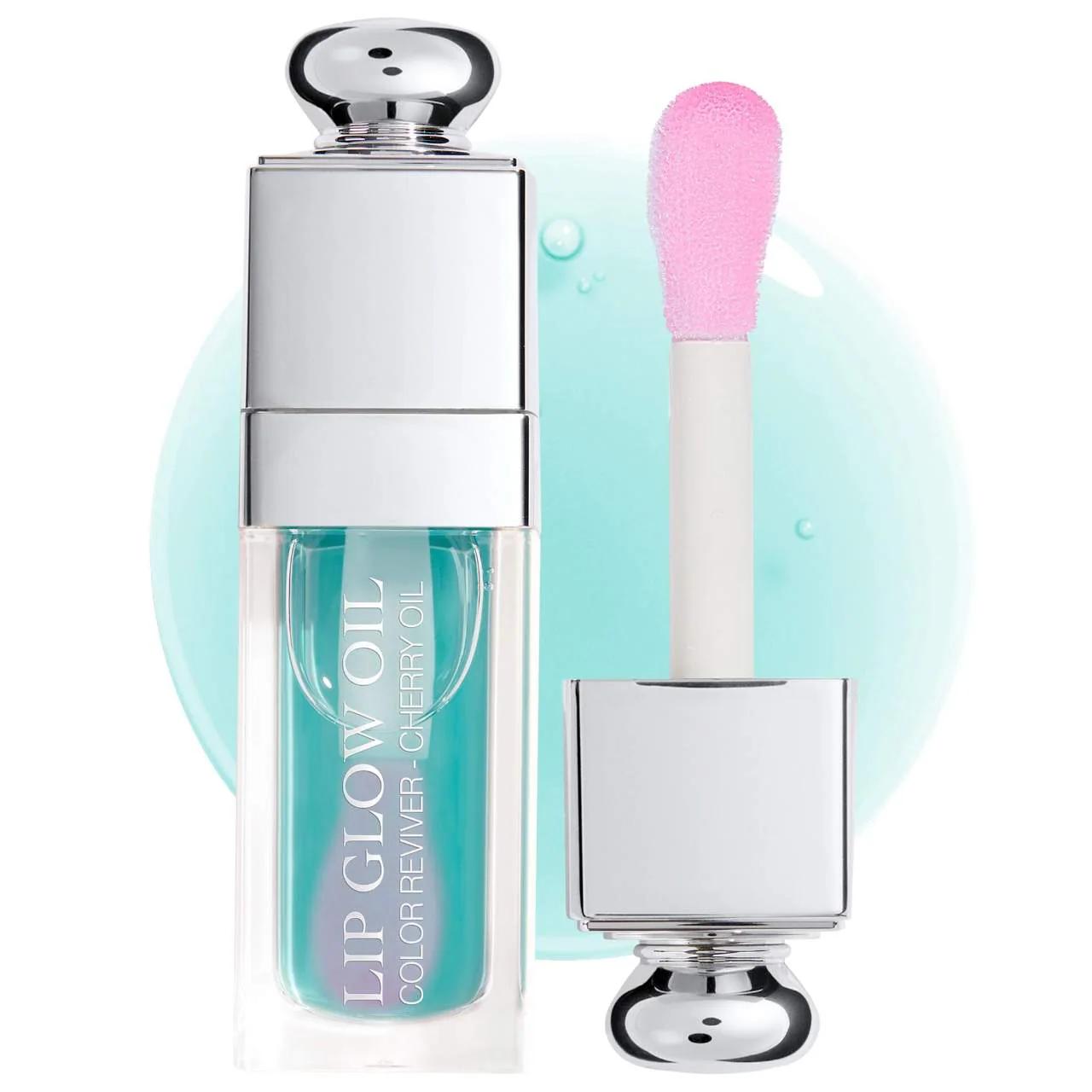 Lip Glow Oil: Hydrating Lip Gloss Oil with Cherry Oil | Natural Lip Tint & Color Reviver for Moisturized, Non-Sticky Shine