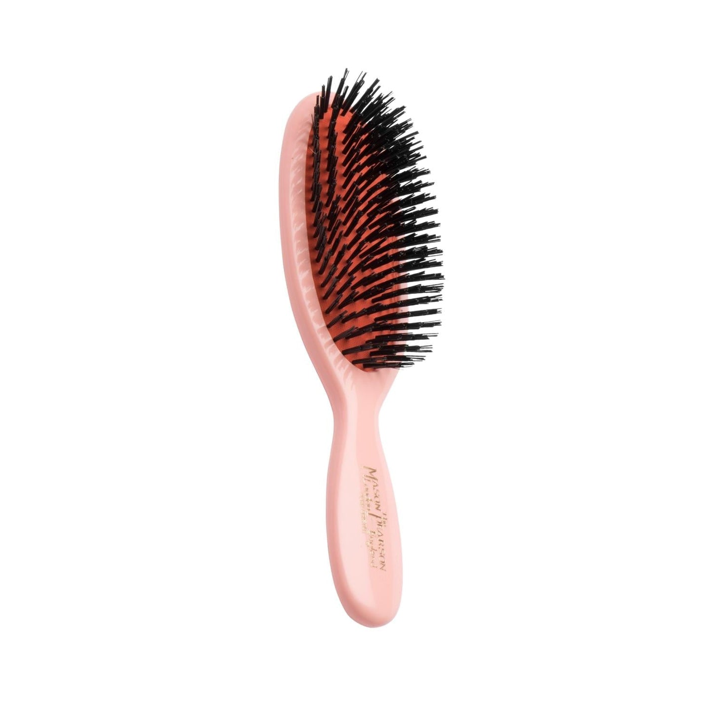 Mason Pearson Pocket Boar Bristle B4 Pink Hair Brush: Shine & Health On-the-Go. Premium Quality, Travel-Friendly, Stimulates Hair Growth