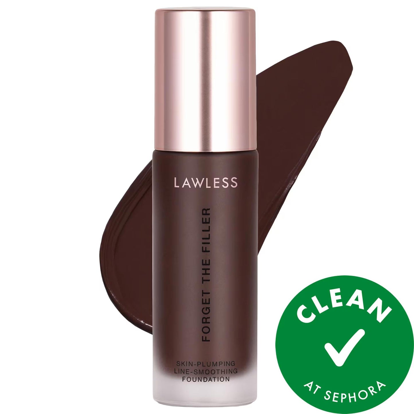 Forget The Filler: Skin-Plumping, Line-Smoothing Liquid Foundation - Full Coverage, Anti-Aging, Vegan & Cruelty-Free