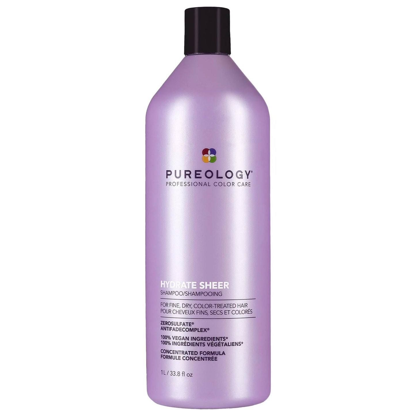 Hydrate Sheer - Sulfate-Free Shampoo for Fine Hair, Color-Safe, Vegan, Cruelty-Free