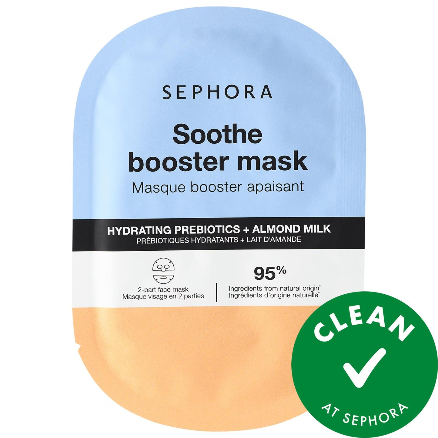Sephora Collection Booster Face Mask Soothe + Hydrating Face Mask with Prebiotics and Almond Milk