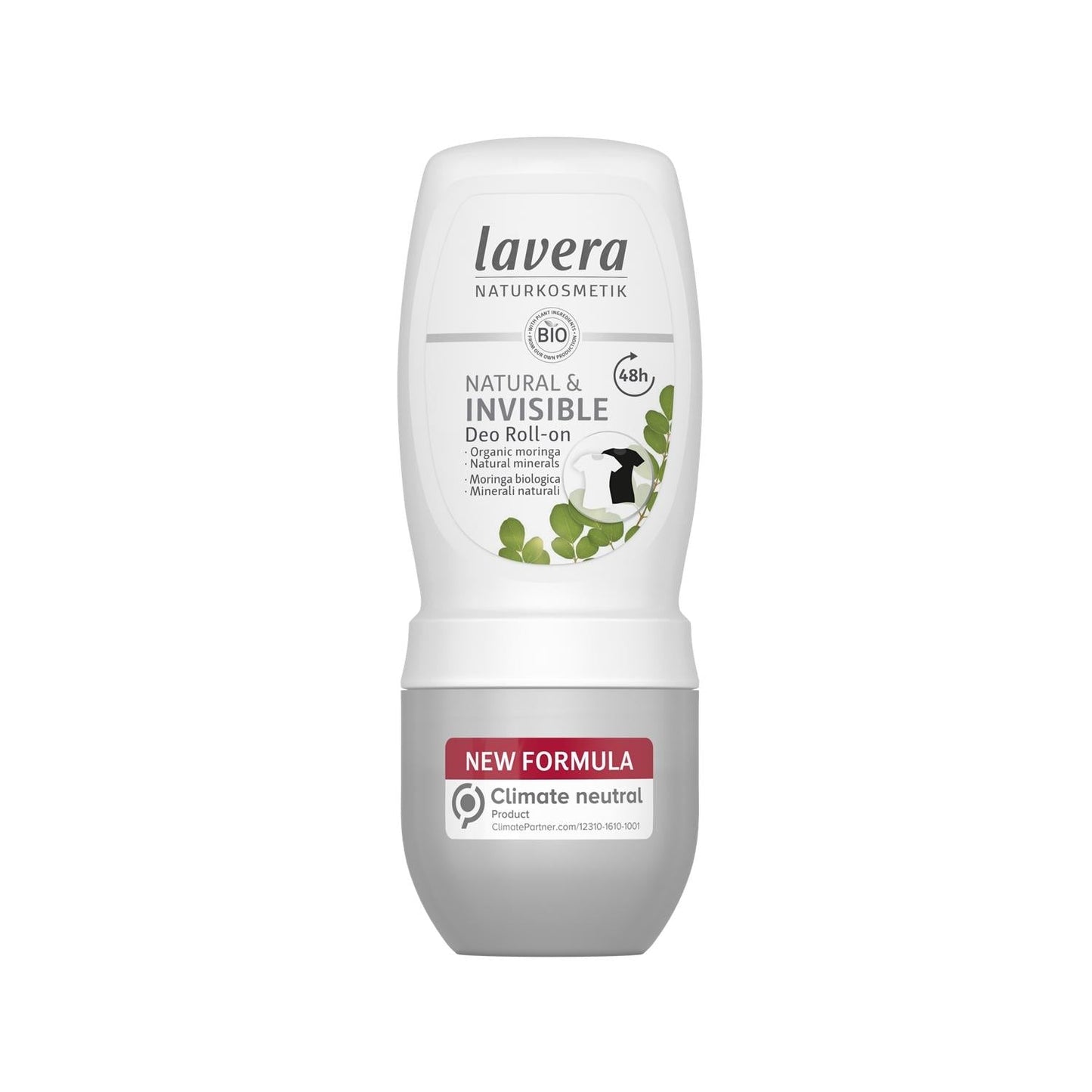 Lavera Natural & Invisible Roll-On Deodorant - Chemical-Free, Natural Ingredients, 50ml