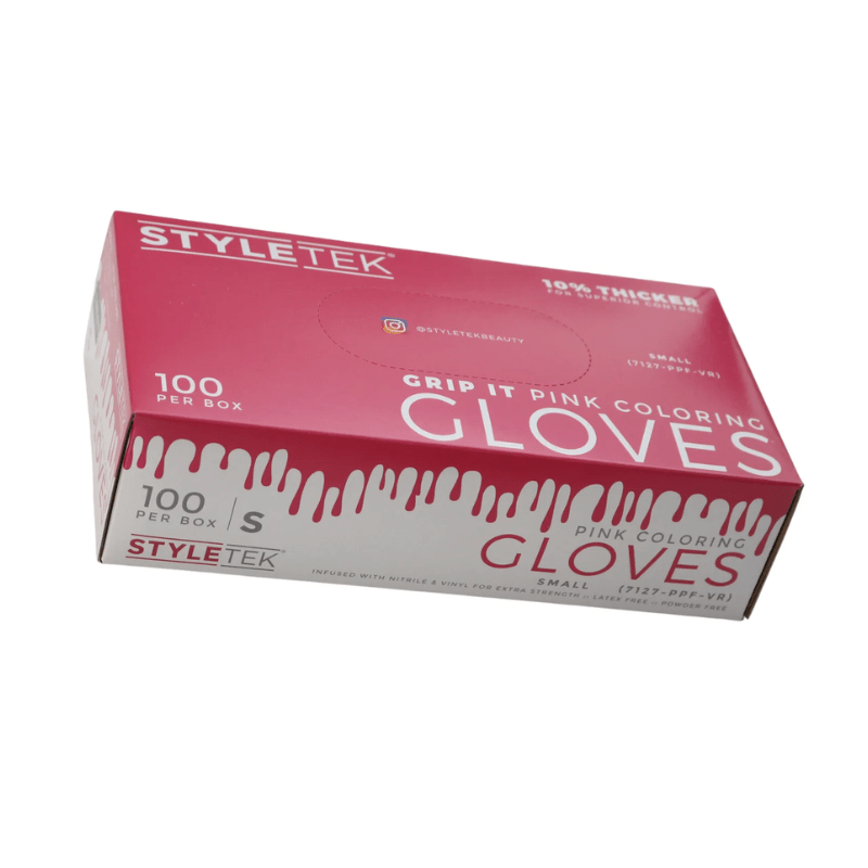 Styletek Pink Powder Free Gloves 100pk - M2G