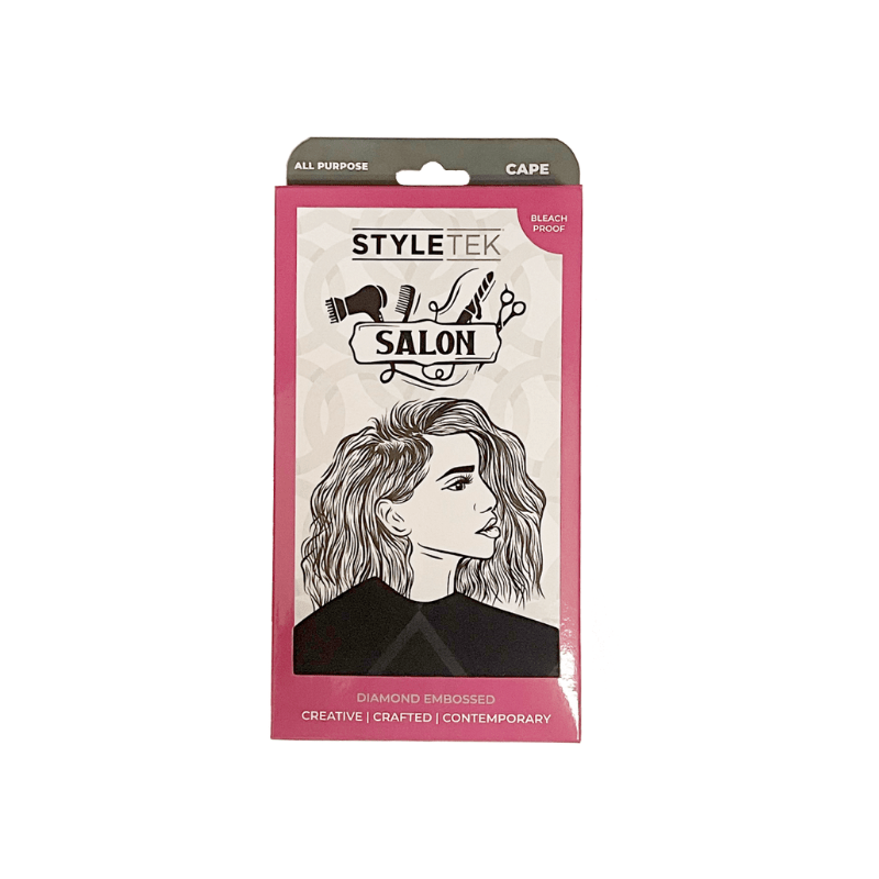 Styletek Embossed Black All-Purpose Cape 45x60 - M2G