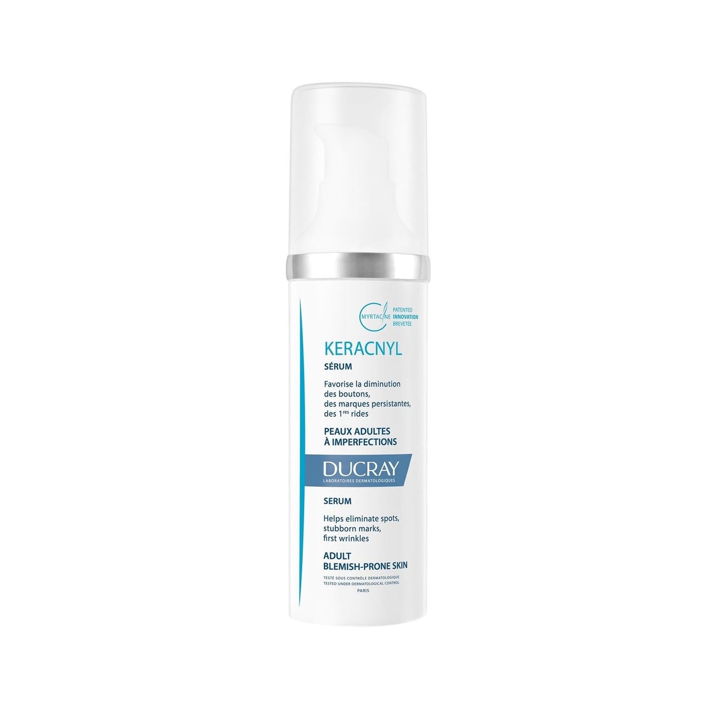 Ducray Keracnyl Anti-Acne Serum - Reduces Acne Scars, Blackheads & Wrinkles - 30ml