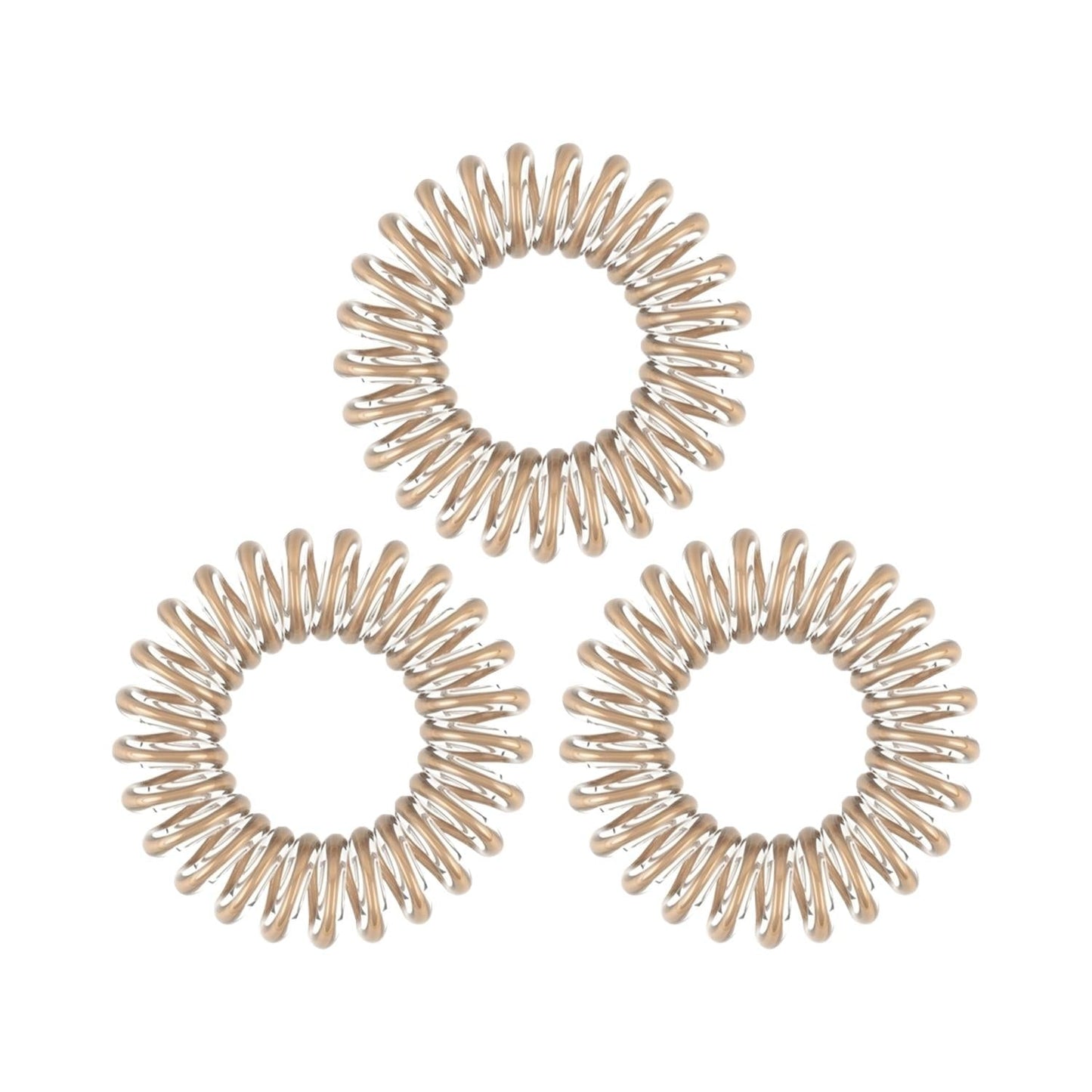 Invisibobble Bronze Me Pretty Hair Tie Set - 3 Stylish Hair Accessories for Fashion-Conscious Individuals
