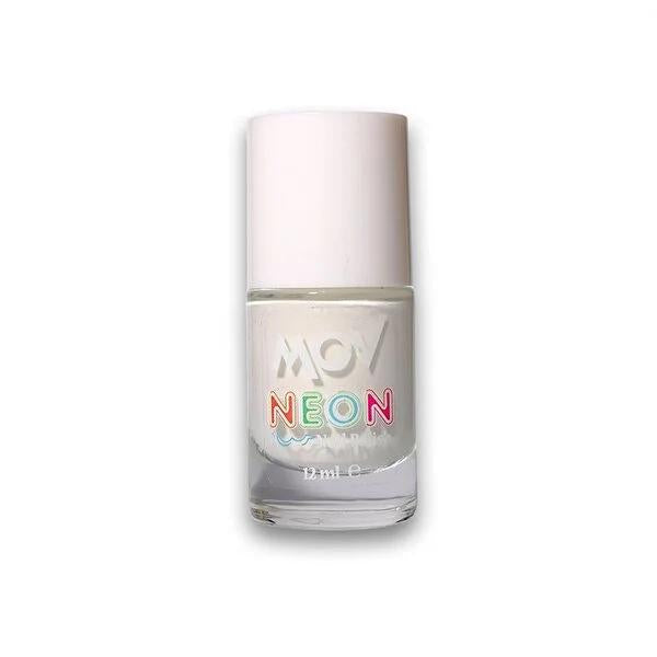 Mov Neon White Nail Polish No:04 - Minimalist Luxury, High Pigment, Long-Lasting, Quick Dry, Bright Color