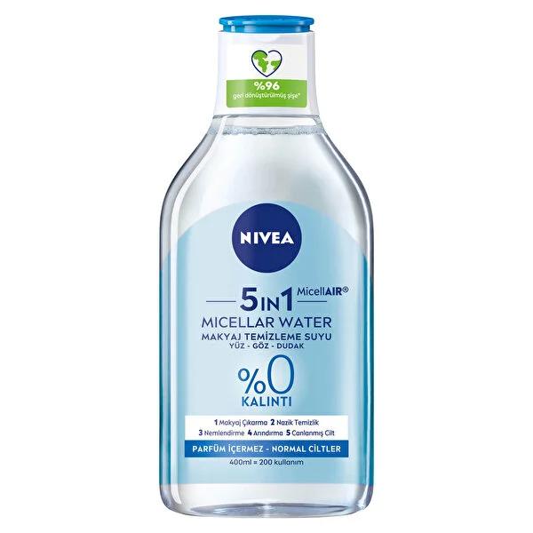 Nivea Micellar Makeup Cleansing Water for Normal Skin - Gentle, 5-in-1 Skincare Solution