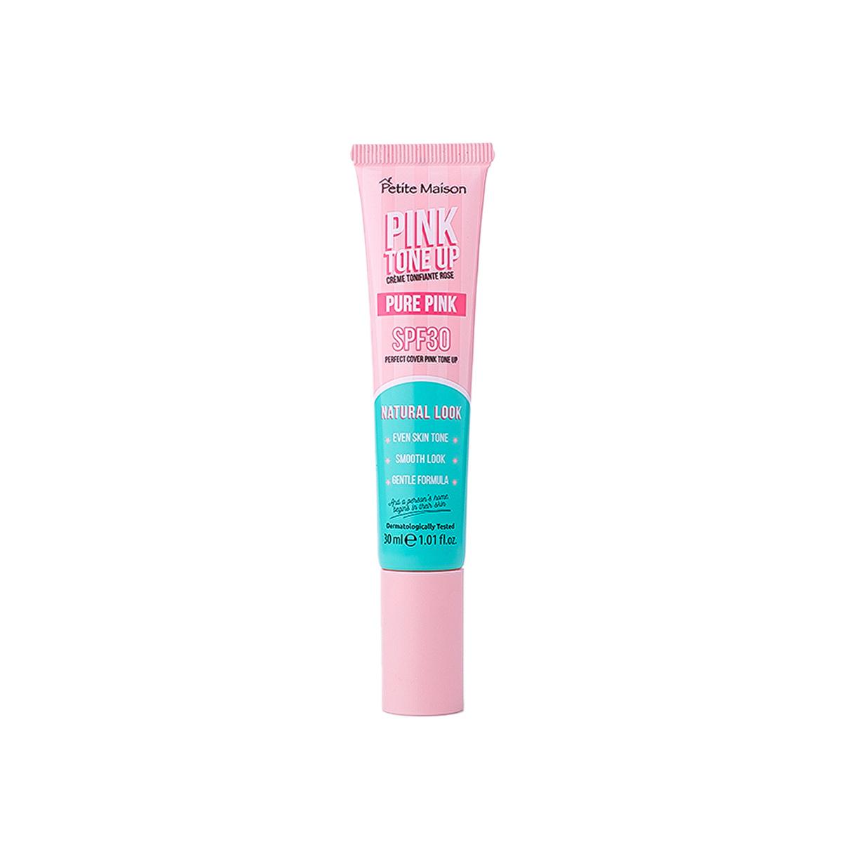 Petite Maison Pink Tone Up SPF 30 Facial Cream: Even Skin Tone, Sun Protection & Brighter Complexion with Centella Asiatica & Calamine
