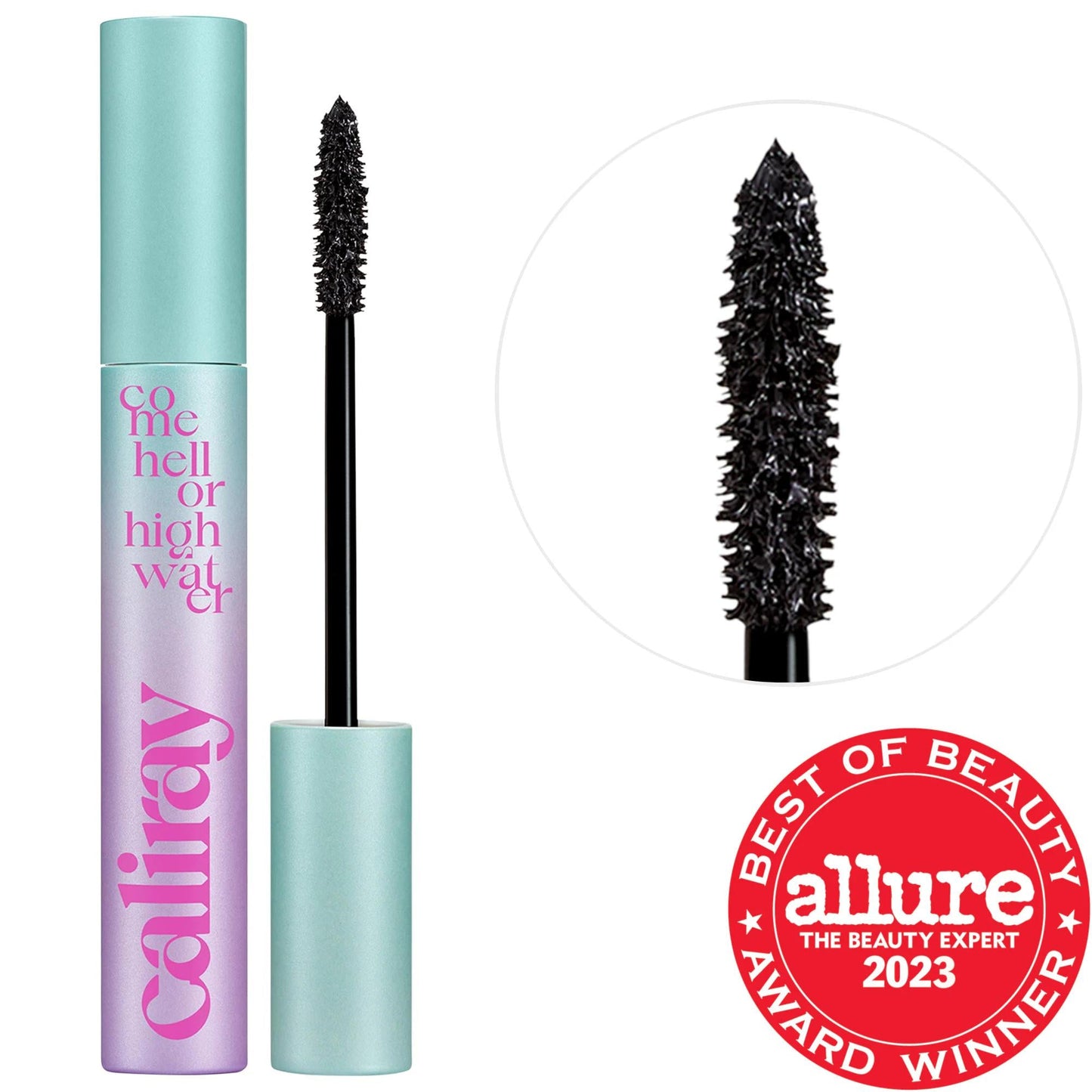 Come Hell or High Water: Volumizing Lengthening Tubing Mascara - Water-Resistant, Smudge-Proof, Vegan, Curling, Argan Oil Formula for Easy Removal