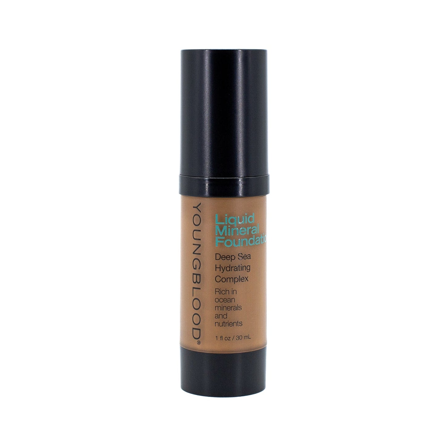 YOUNGBLOOD Liquid Mineral Foundation CHESTNUT 1oz - Imperfect Box - M2G