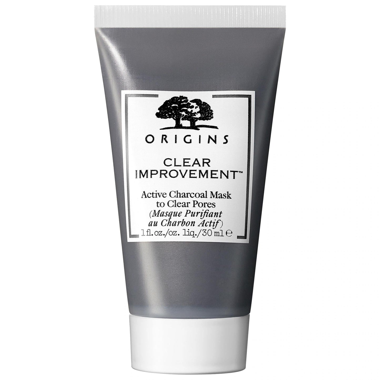 Origins Mini Clear Improvement Active Charcoal Mask: Deep Pore Cleansing, Detoxifying & Oil Control - For Blackheads & Acne Treatment