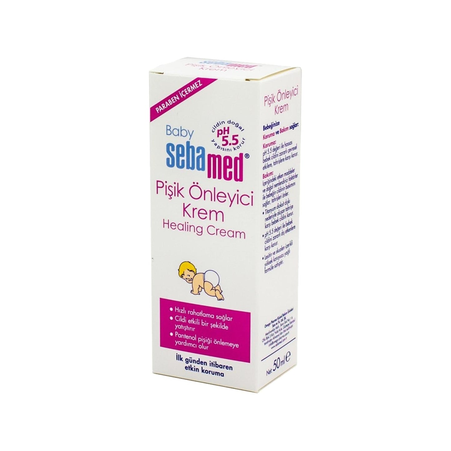 Sebamed Diaper Rash Cream 50ml - Gentle, Hypoallergenic Baby Skin Care