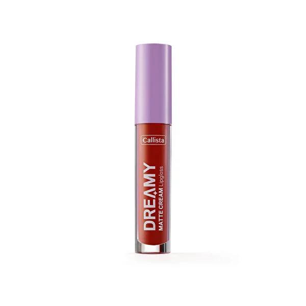 Callista Dreamy Matte Cream Lip Gloss - Long Lasting, Nourishing, and Natural Semi-Matte Finish