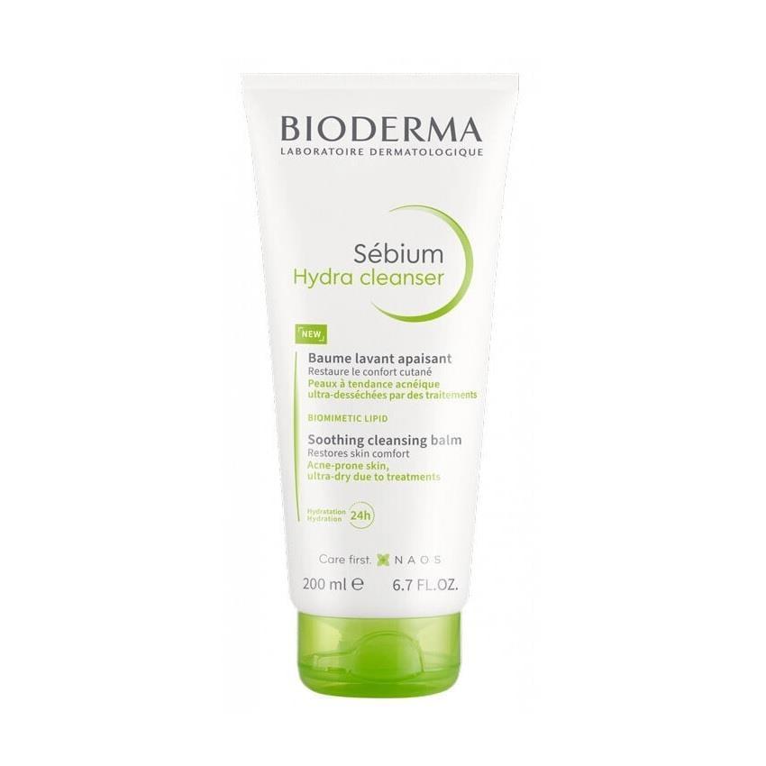 Bioderma Sebium Hydra Cleanser - Gentle Facial Cleanser for Acne-Prone Skin, Moisturizing & Non-Irritating