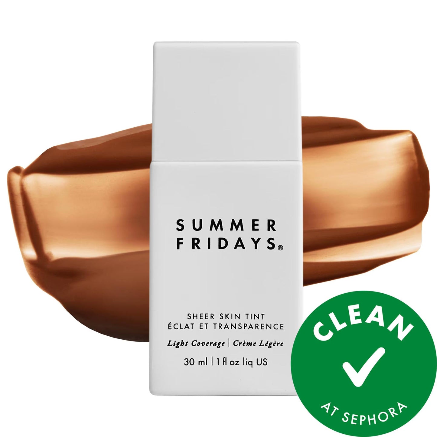 Sheer Skin Tint: Hydrating Hyaluronic Acid + Squalane - Natural Finish, Light Coverage, Vegan & Cruelty-Free - Achieve 'No Makeup' Look