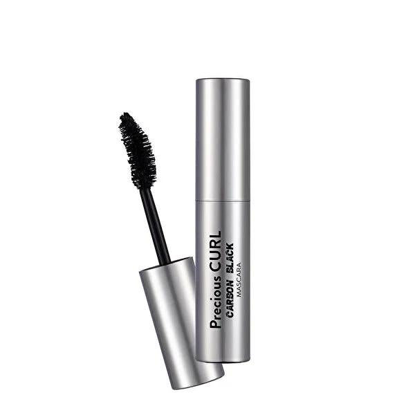 Flormar Precious Curl Carbon Black Mascara - Intensely Black, Voluminous Lashes, Conditioning Formula