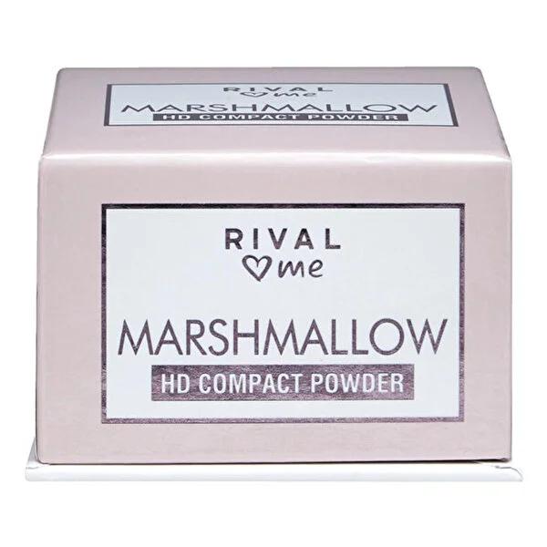 Rival Loves Me Marshmallow HD Kompakt Compact Powder - Long Lasting Matte Finish for All Skin Tones