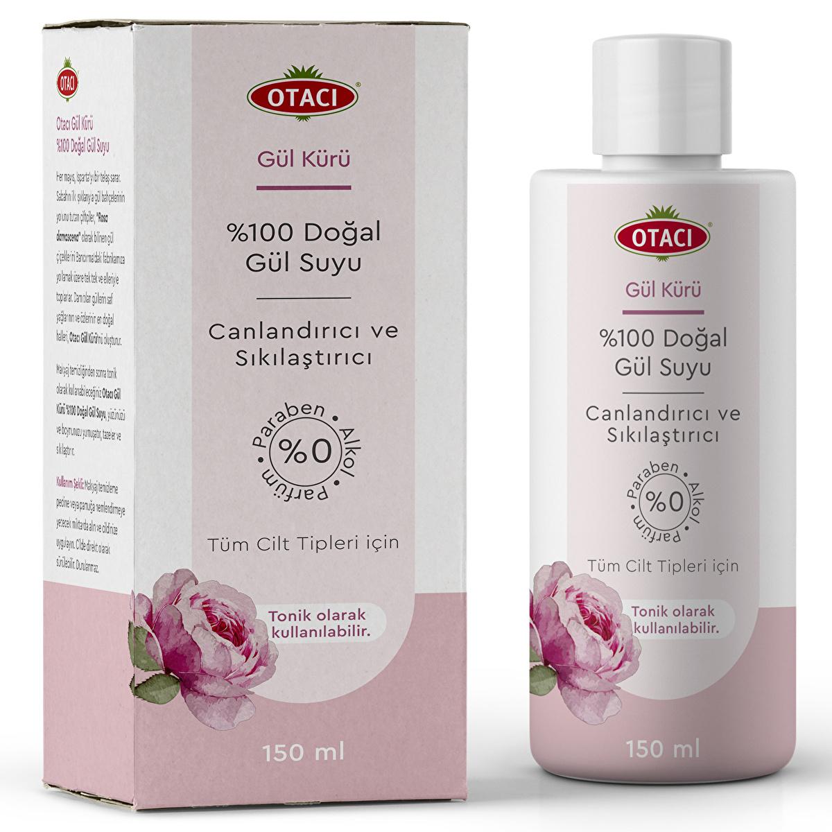 Otacõ Natural Rose Water Toner: Softens, Refreshes & Tightens Skin - Rosa Damascena - Refreshing Facial Cleanser & Skin Revitalizer
