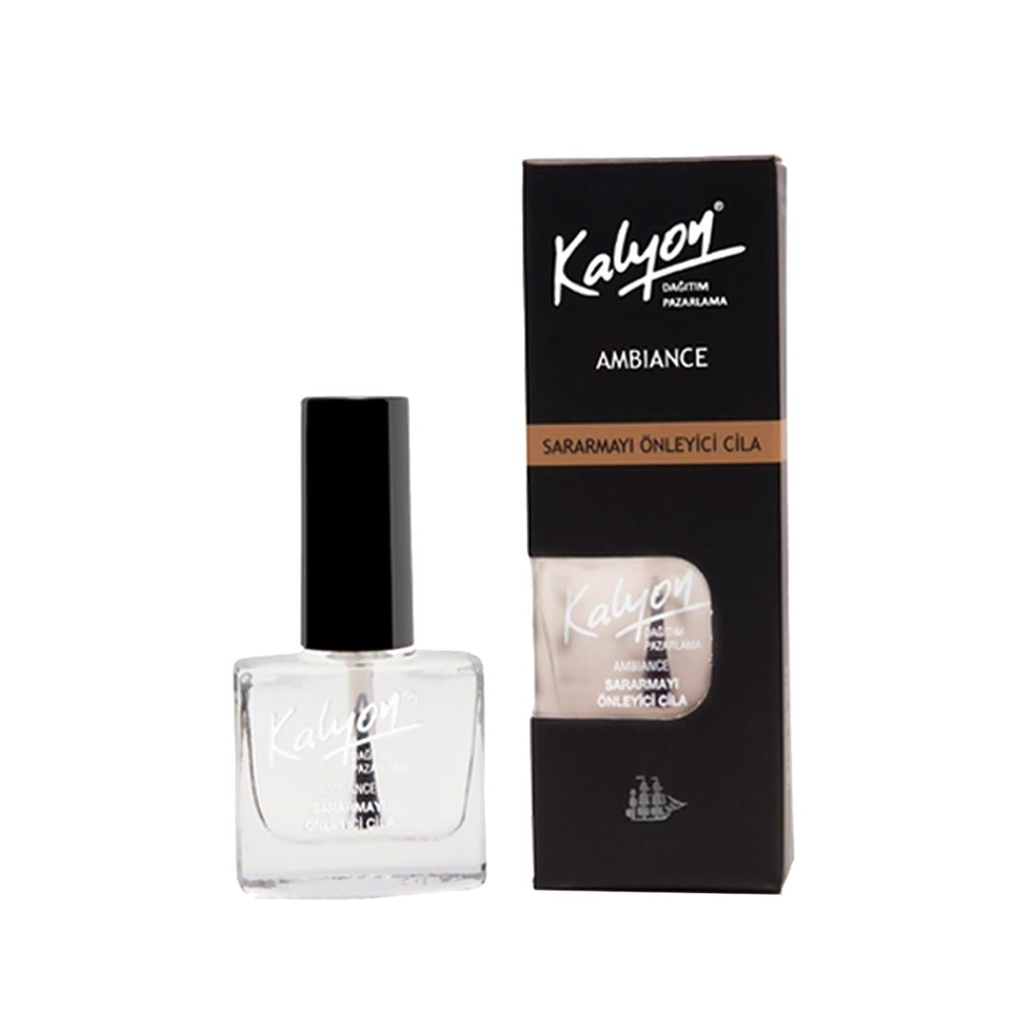 Kalyon Nail Polish Top Coat - Anti-Tacky Finish, Long-Lasting Nail Care (11 ml)