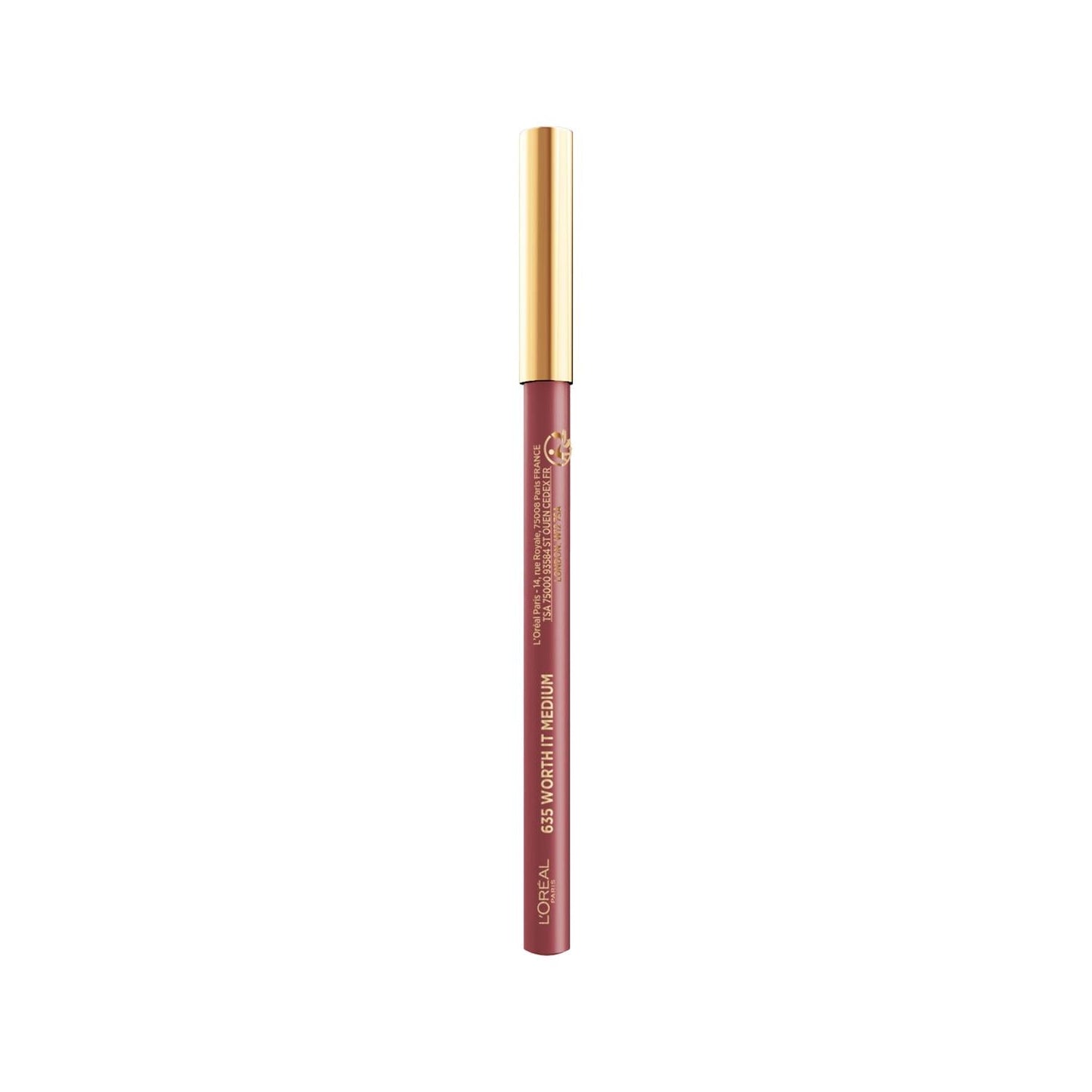 Loreal Paris Color Riche Lipstick 635 Worth It Medium - Rich Color, Moisturizing, Easy Apply