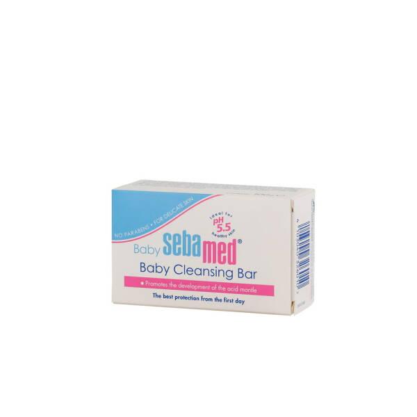 Sebamed Baby Cleansing Bar - Gentle Soap-Free Wash for Sensitive Skin, pH 5.5, Protects Newborn Skin, 100gr