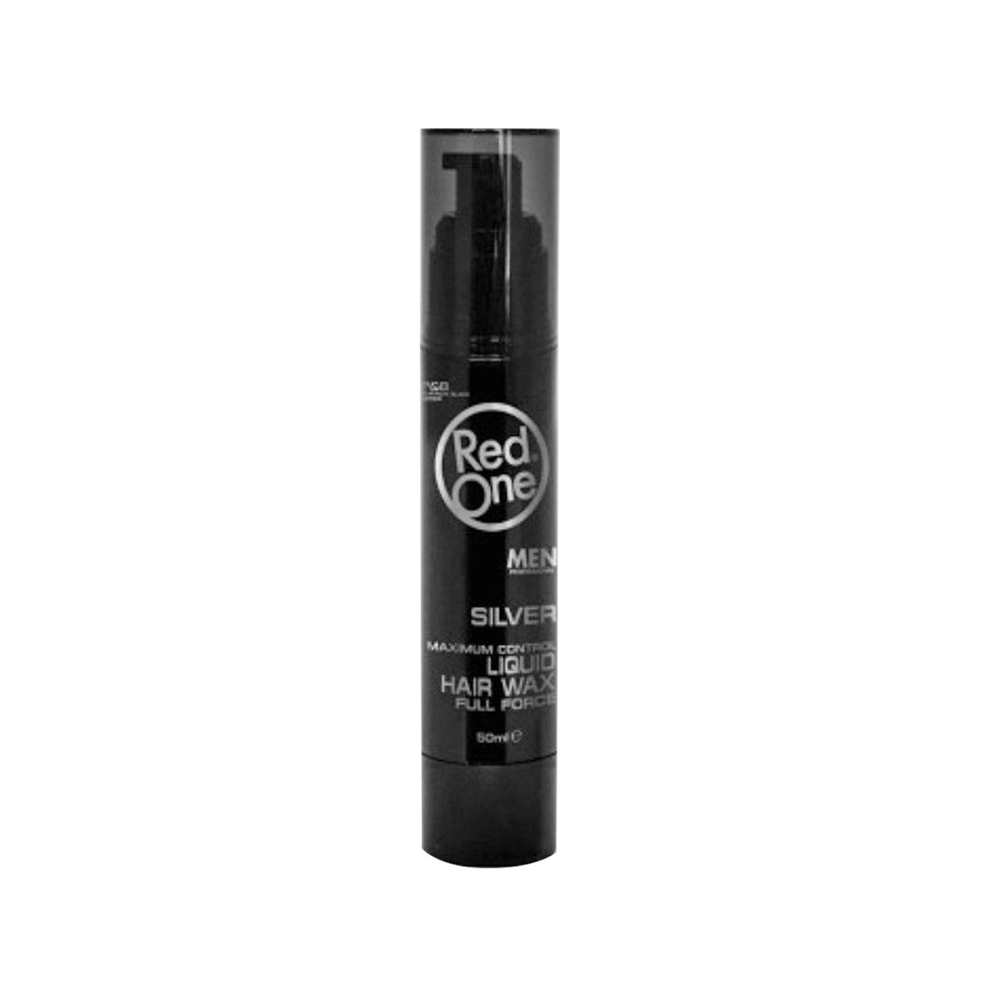 RedOne Silver Liquid Hair Wax Maximum Control - Strong Hold Styling for Trendy Hairstyles