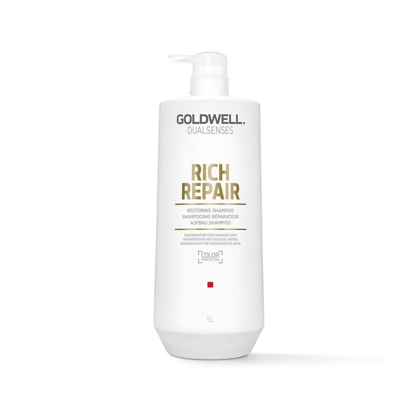 Goldwell Dualsenses Rich Repair Shampoo - 1000ml Large Capacity for Damaged Hair Care