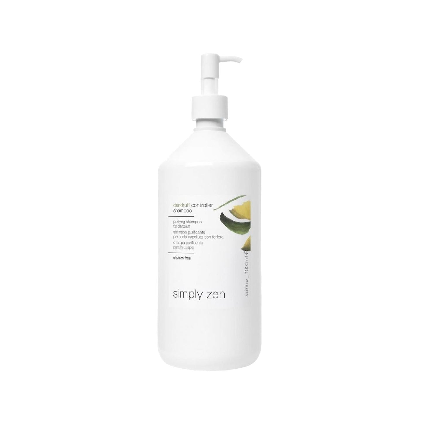 Simply Zen Anti-Dandruff Shampoo - Purifying, Gentle, 1000ml Large Capacity for Scalp Care