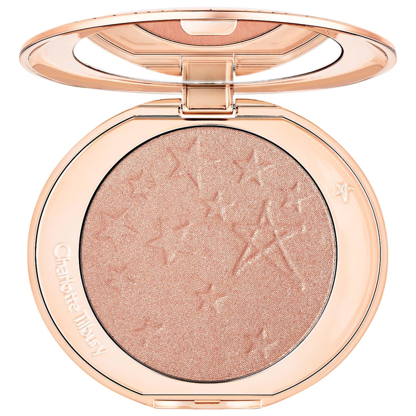Charlotte Tilbury Glow Glide Face Architect Highlighter - Liquid-Like Powder Highlighter for Radiant Glow, Cruelty-Free, Refillable Compact