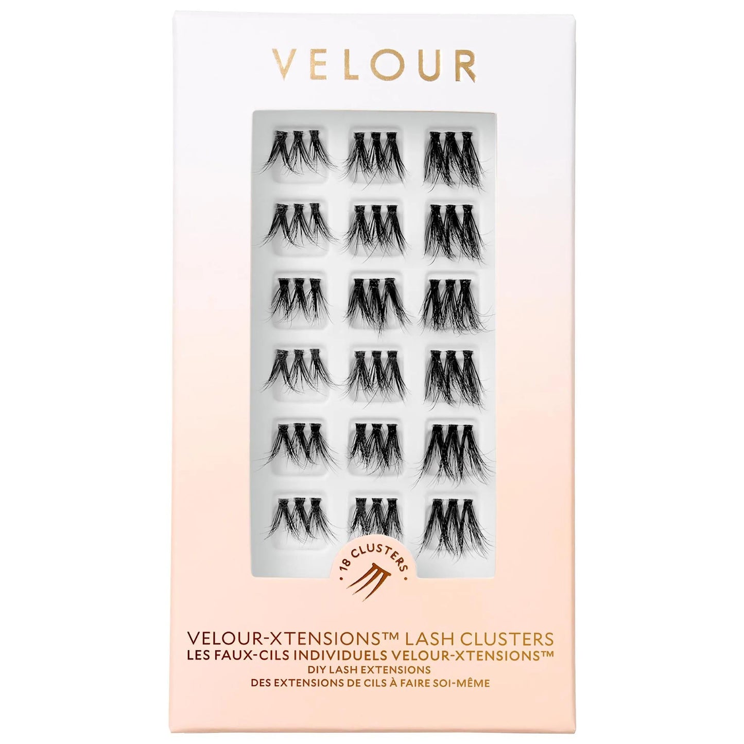 Velour-Xtensions False Lash Clusters - Customizable Vegan Lash Extensions, Cruelty-Free Beauty