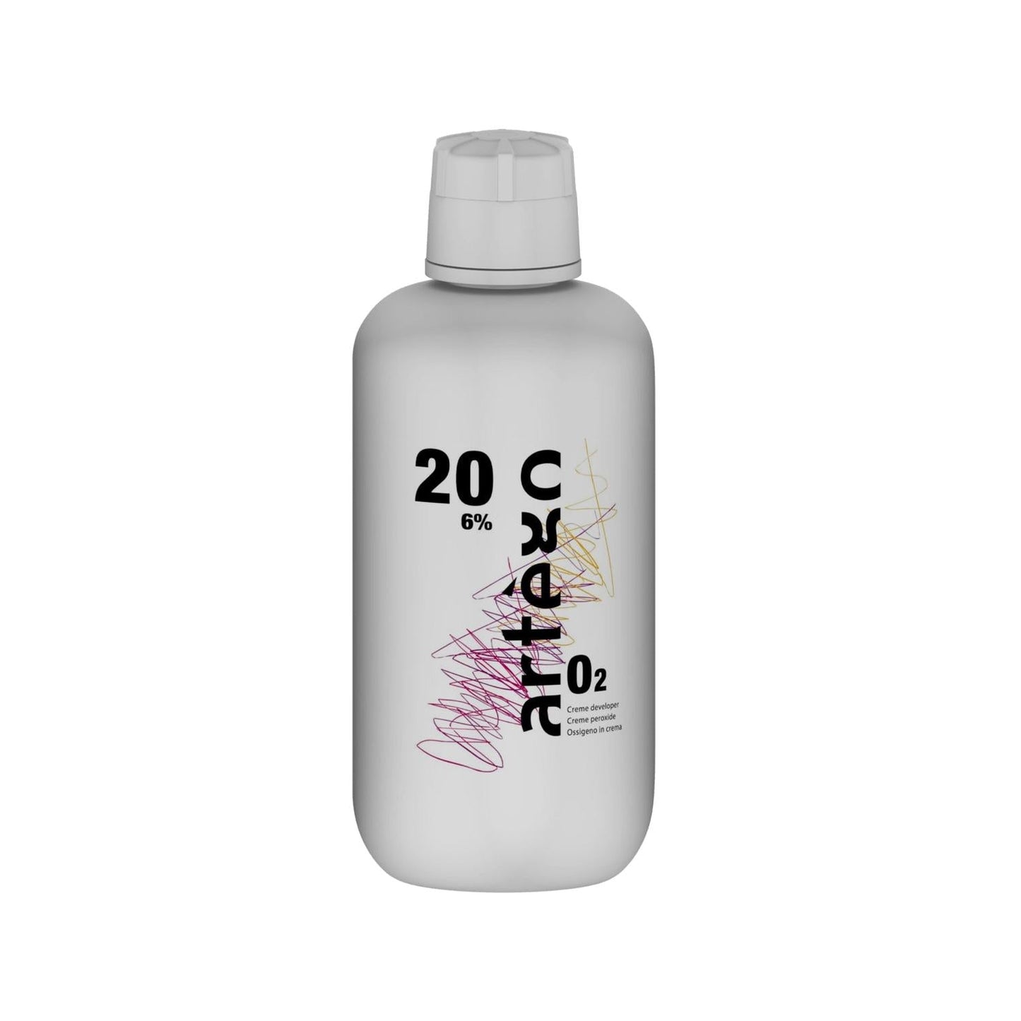 Artego 20 Volume %6 Oxidizing Cream for Hair Coloring and Bleaching - 1000ml Professional Hair Care Product