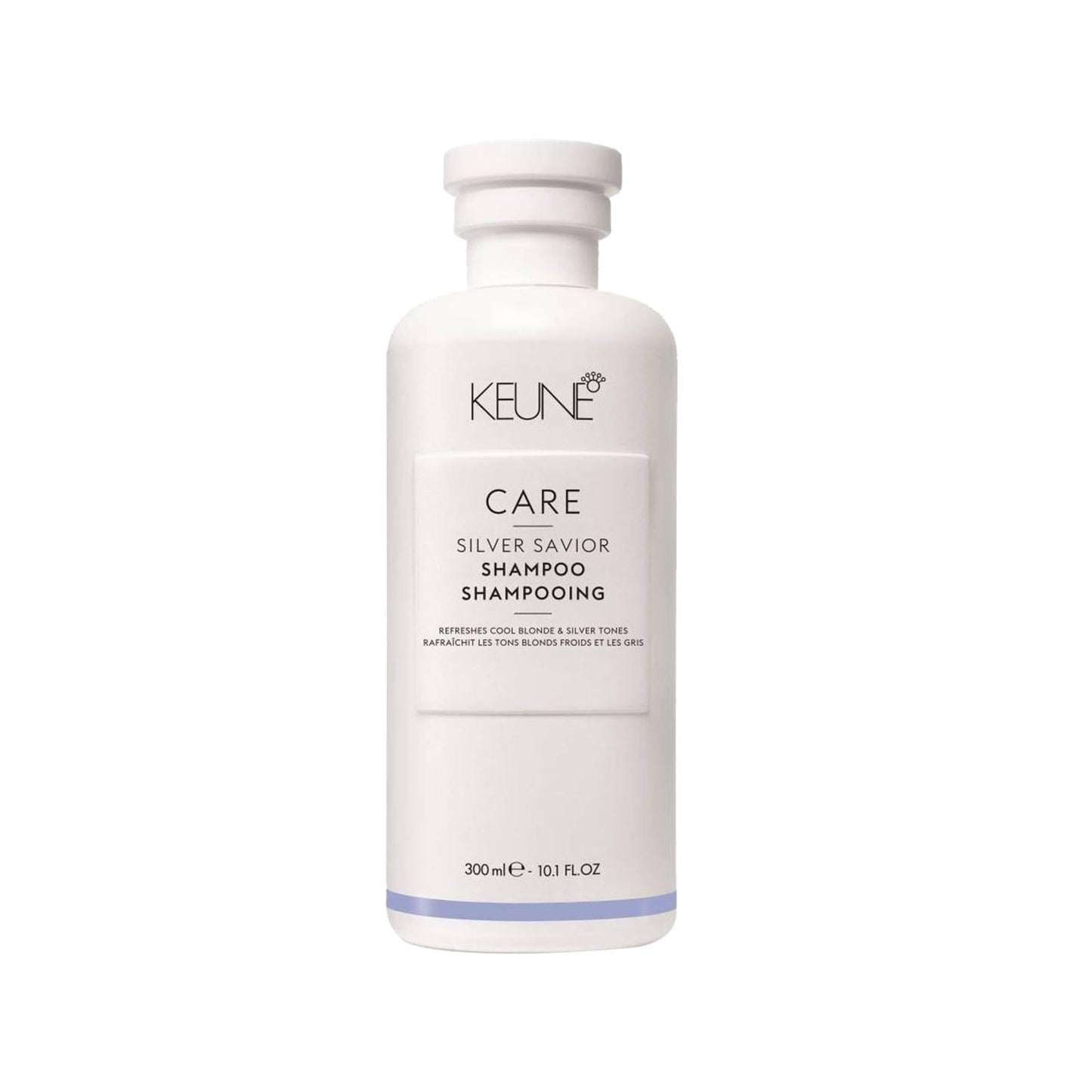 Keune Silver Savior Purple Shampoo for Gray, White, and Platinum Hair - Neutralizes Brassy Tones, Maintains Cool Tone - 300 ml