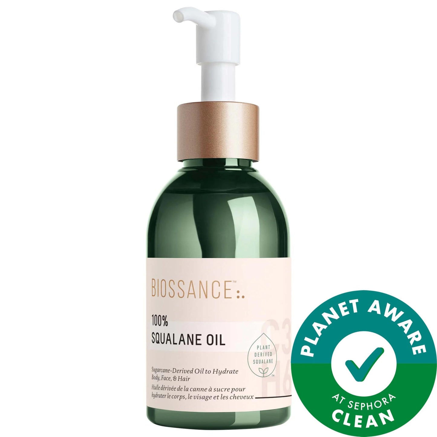 Biossance 100% Sugarcane Squalane Oil - Vegan Hydrating Face Oil for Dry Skin, Cruelty-Free Beauty