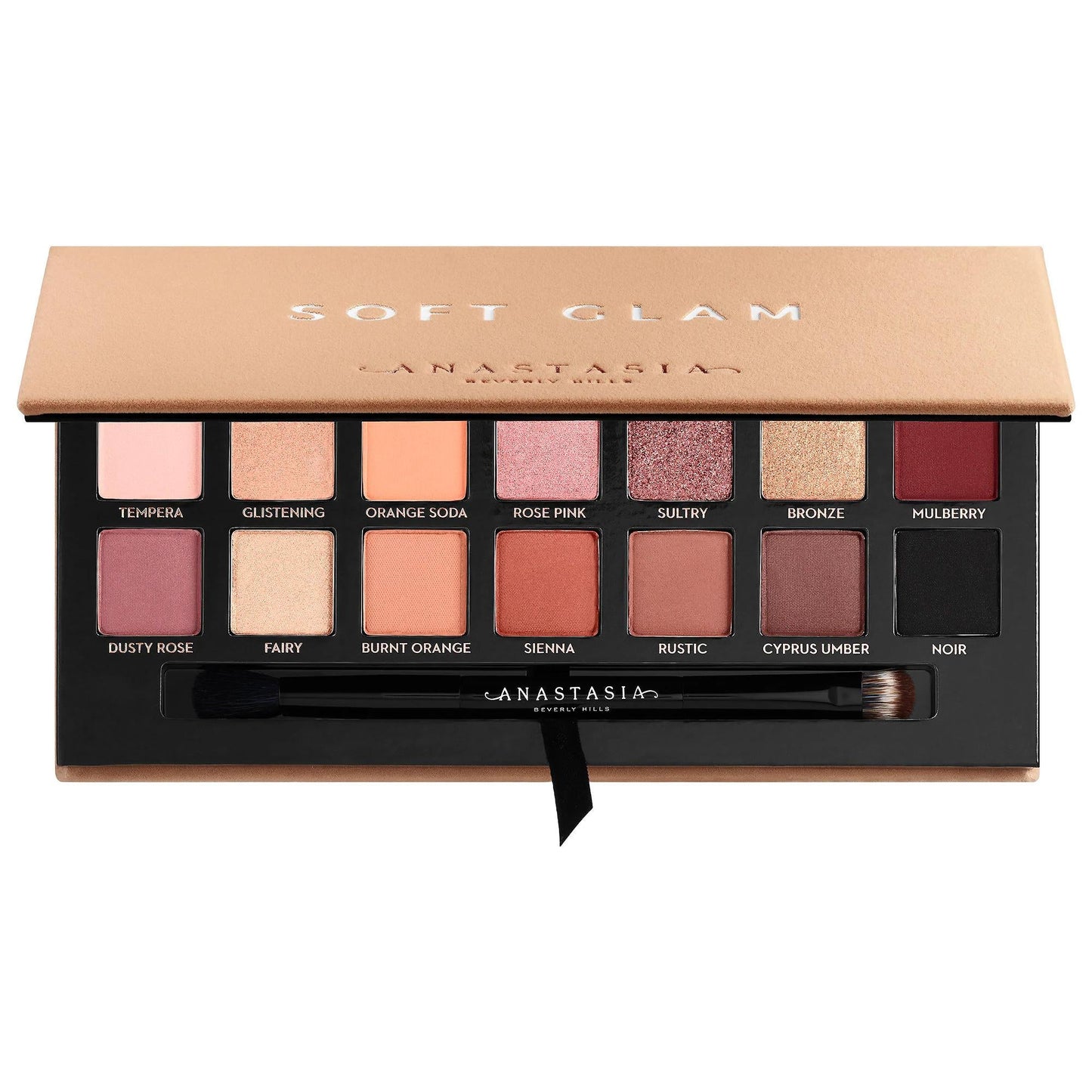 Soft Glam Eyeshadow Palette - 14 Shades with Luxurious Packaging, Paraben-Free & Sulfate-Free Makeup