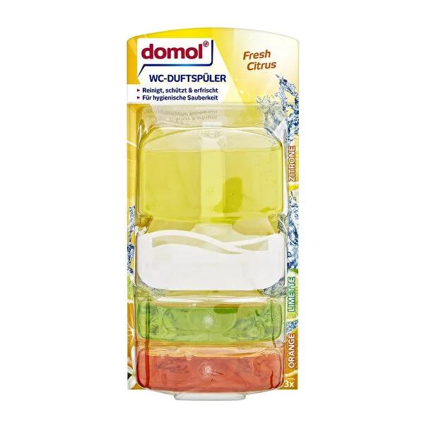 Domol Fresh Lemon Toilet Cleaning Gel - 5.58 fl oz, Effective Limescale Prevention & Hygiene