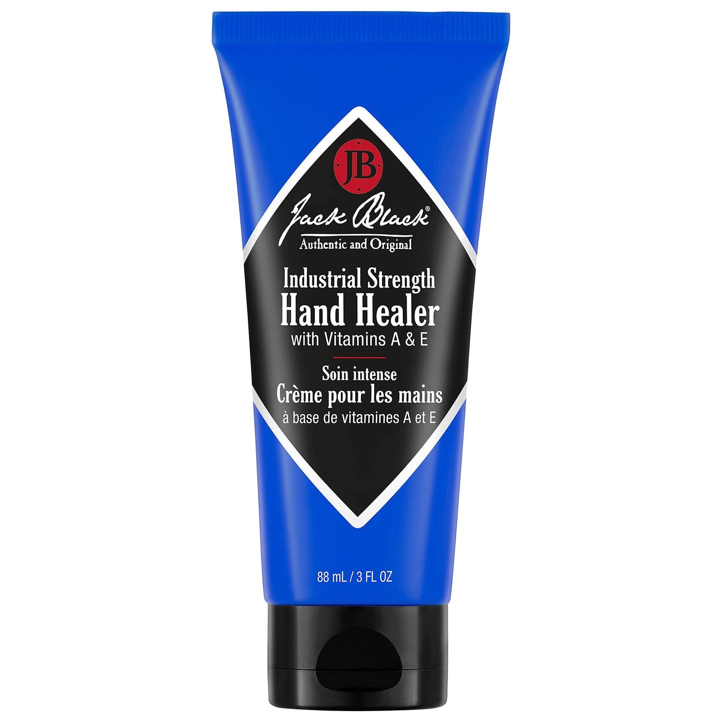 Jack Black Industrial Strength Hand Healer - Non-Greasy Hand Cream for Dry, Chapped Hands - Dermatologist Tested, Fragrance-Free