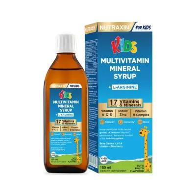 Nutraxin Kids Multivitamin Mineral Syrup for Children - Boosts Nutrition, Easy-to-Use Liquid Formula