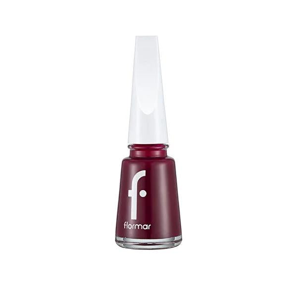 Flormar Nail Enamel - Baroque Bordeaux | Vibrant Nail Polish for Smooth, Long-Lasting Finish