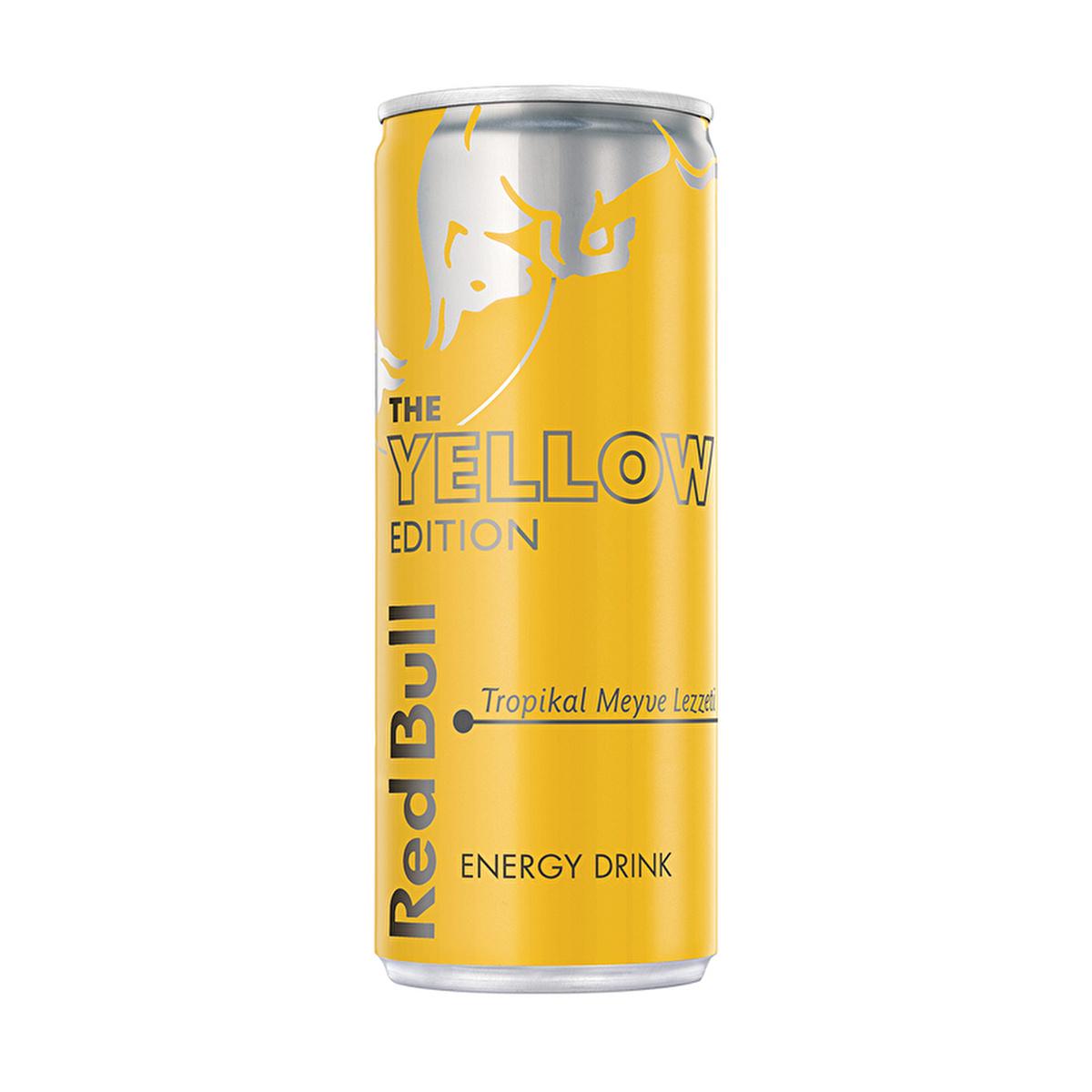 Red Bull Tropical Energy Drink - 250ml Can, Caffeine Boost with Taurine & B Vitamins