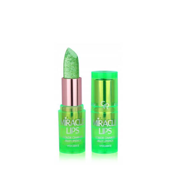 Golden Rose Miracle Lips Color Changing Jelly Lipstick 3.7g - Bright Pink Shade 102, Unique pH-Responsive Lip Color