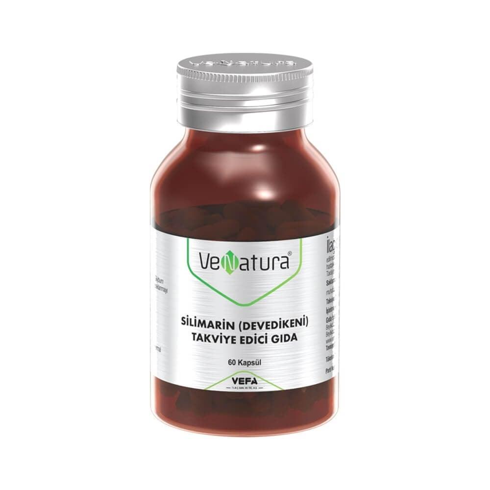 VeNatura Milk Thistle Supplement - 60 Capsules, Liver Support, Silimarin